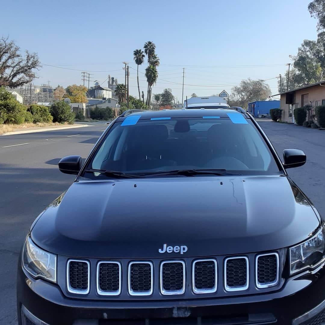 Cracked windshield replacement performed by Tint Plus Auto Glass in Hanford